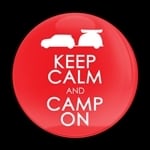 ゴーバッジ(ドーム)（CD1008 - KEEP CALM CAMP ON） - 画像1