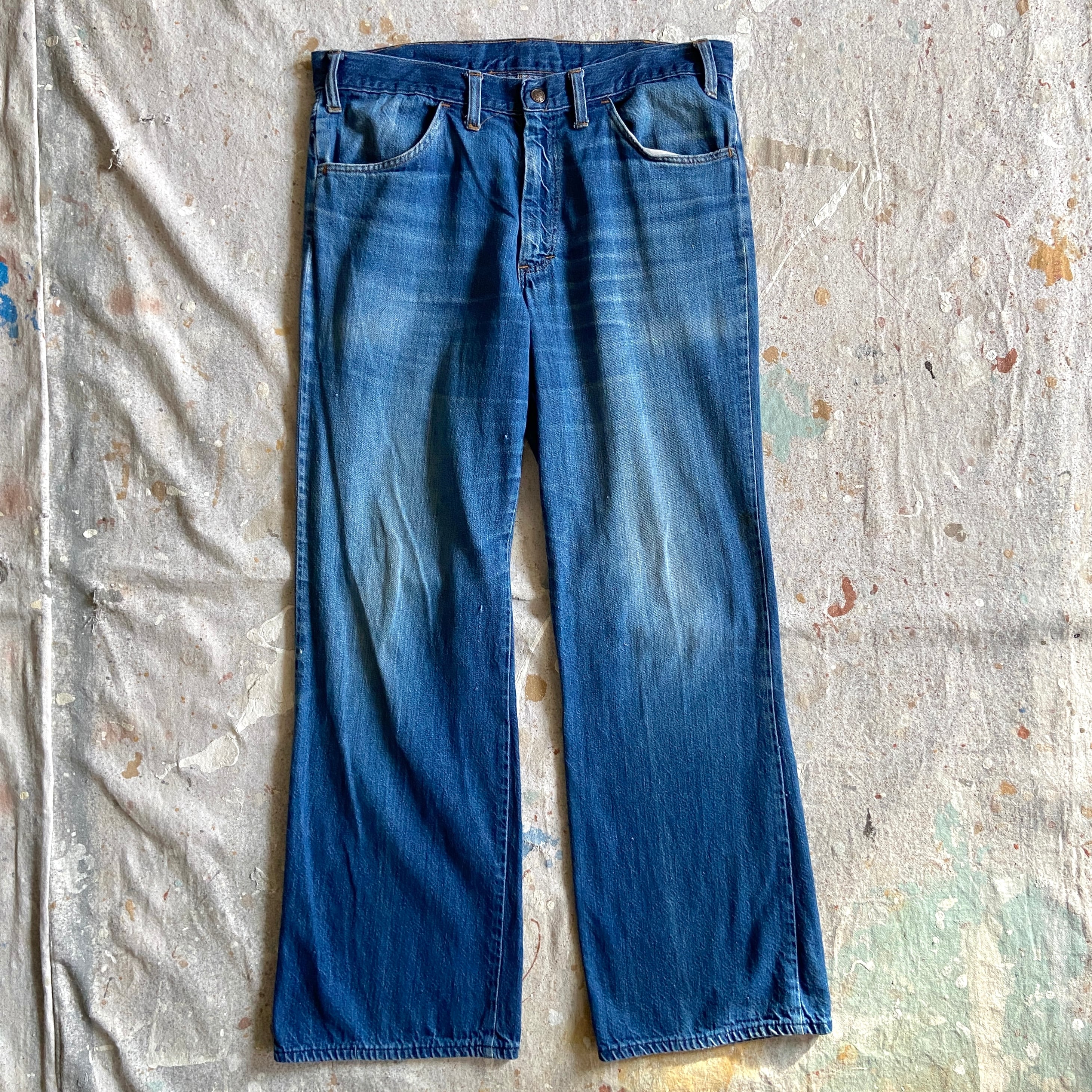 1970s Vintage MONTGOMERY WARD Denim Pants W33L29.5 G033