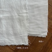 【3m以上専用/レターPプラスまたは宅急便】継ぐ布 No.01|暮らしになじむ白のシングルガーゼ 135cm