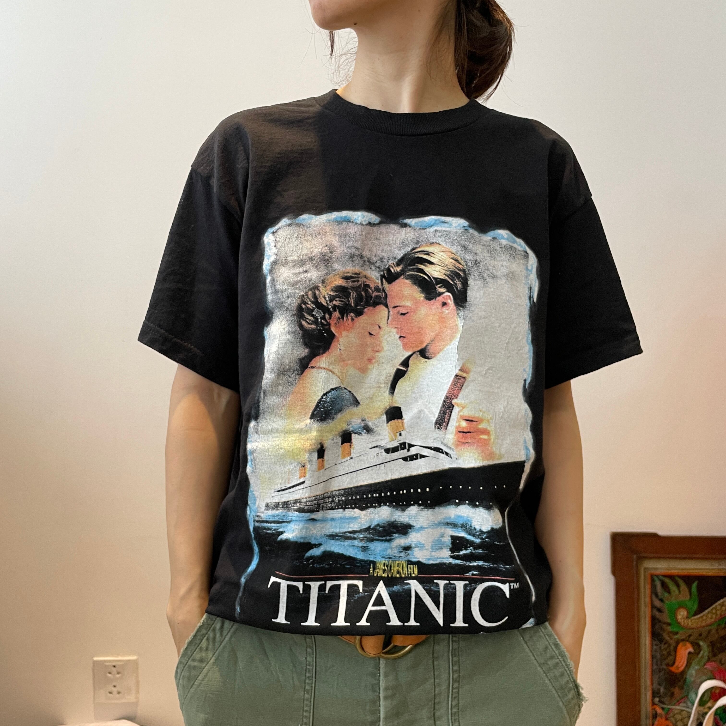 90年代ヴィンテージ｜90s ムービー TITANIC Tシャツ [L]