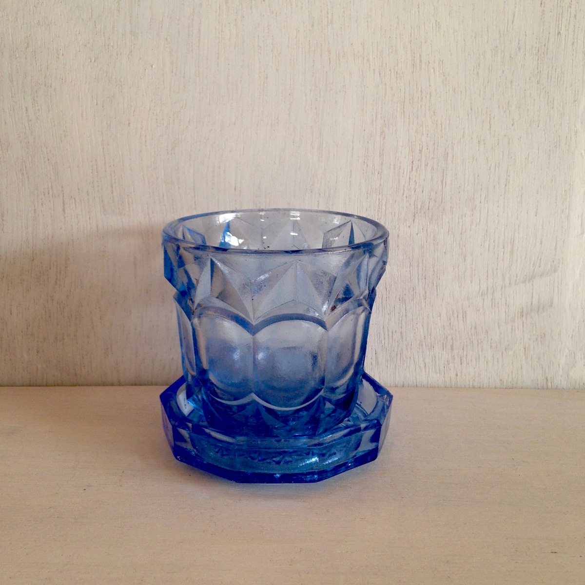 青いグラス コースター付 A Ninold