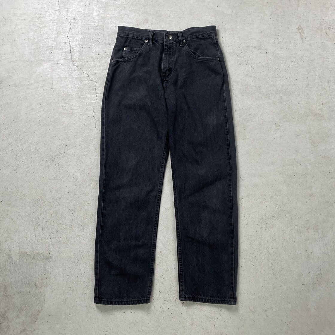 Wrangler ラングラー ブラックデニムパンツ RELAXED FIT メンズW30 