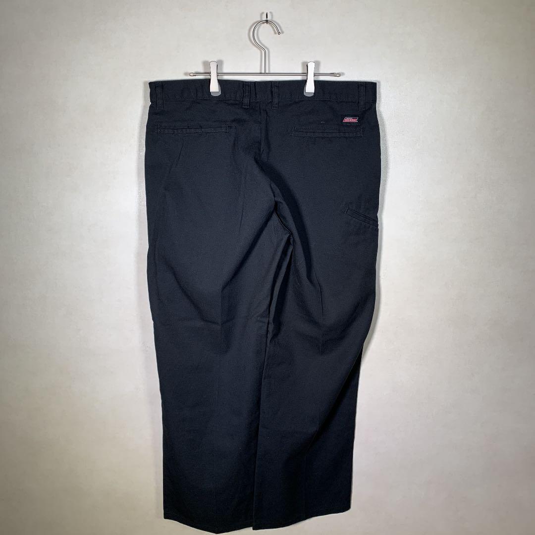 GENUINE DICKIES ダブルニー ブラック ワークパンツ36×30