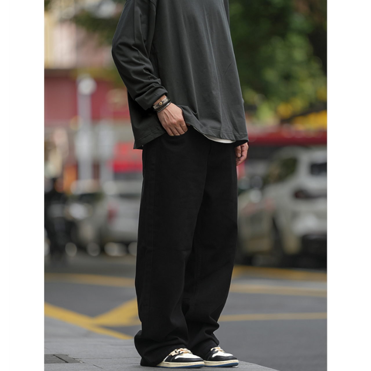 Loose fit wide long pants 0311 - 11