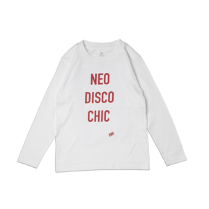 siii "NEO DISCO CHIC"  KIDS L/S TEE WHITE-RED