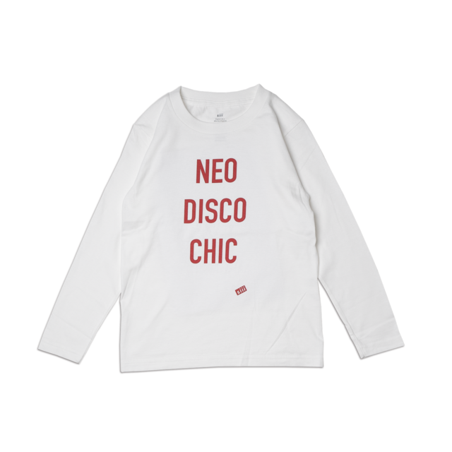 siii "NEO DISCO CHIC"  KIDS L/S TEE WHITE-RED