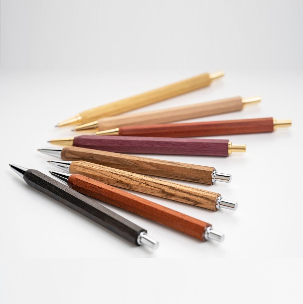 八角シャープペン オバンコル 希少樹木 ノック式 0.5mm TOW210