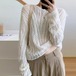 ニットセーター レディース トップス プルオーバー ニット セーター モヘア 長袖 ラウンドネック ルーズ ゆったり ケーブル編み カジュアル お出かけ おしゃれ 柔らかい ファッション きれいめ