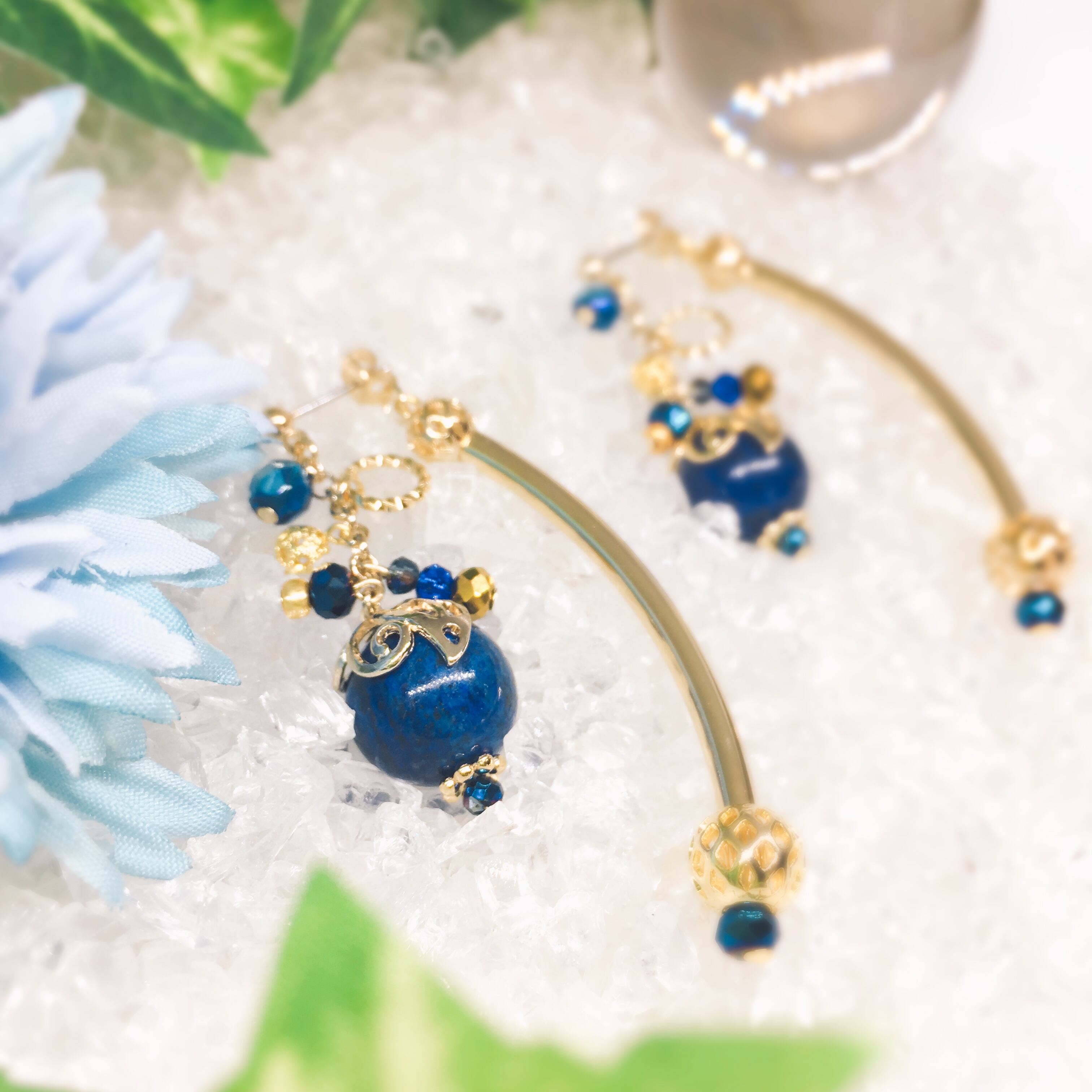 奏〜ラピスラズリ〜|ミナヒカルーおしゃれな天然石×ハンドメイドアクセサリー