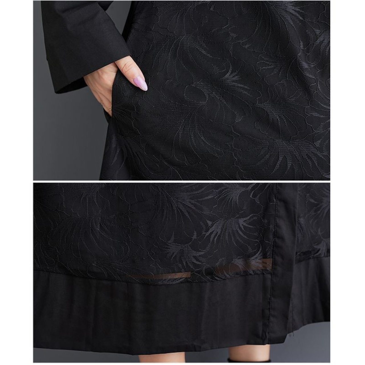 エンブロイダリー シャツワンピース 00174