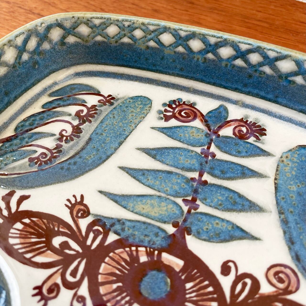 ロイヤルコペンハーゲン テネラ プレート 角皿 トレイ ROYAL