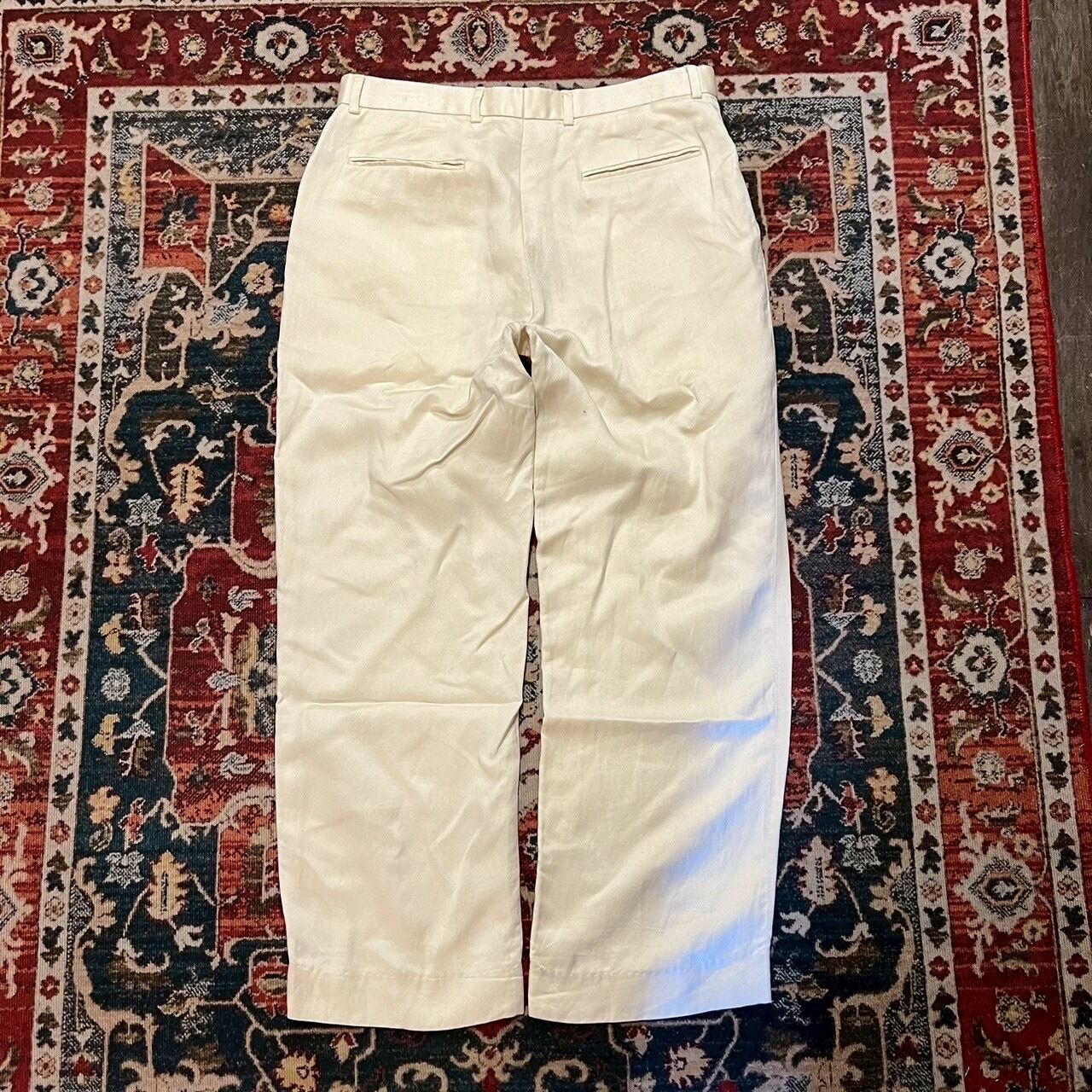 PERRY ELLISペリーエリス リネンスラックスストレートW32L30 00s Perry Ellis リネンパンツ ペリーエリス スラックス テンセル W32