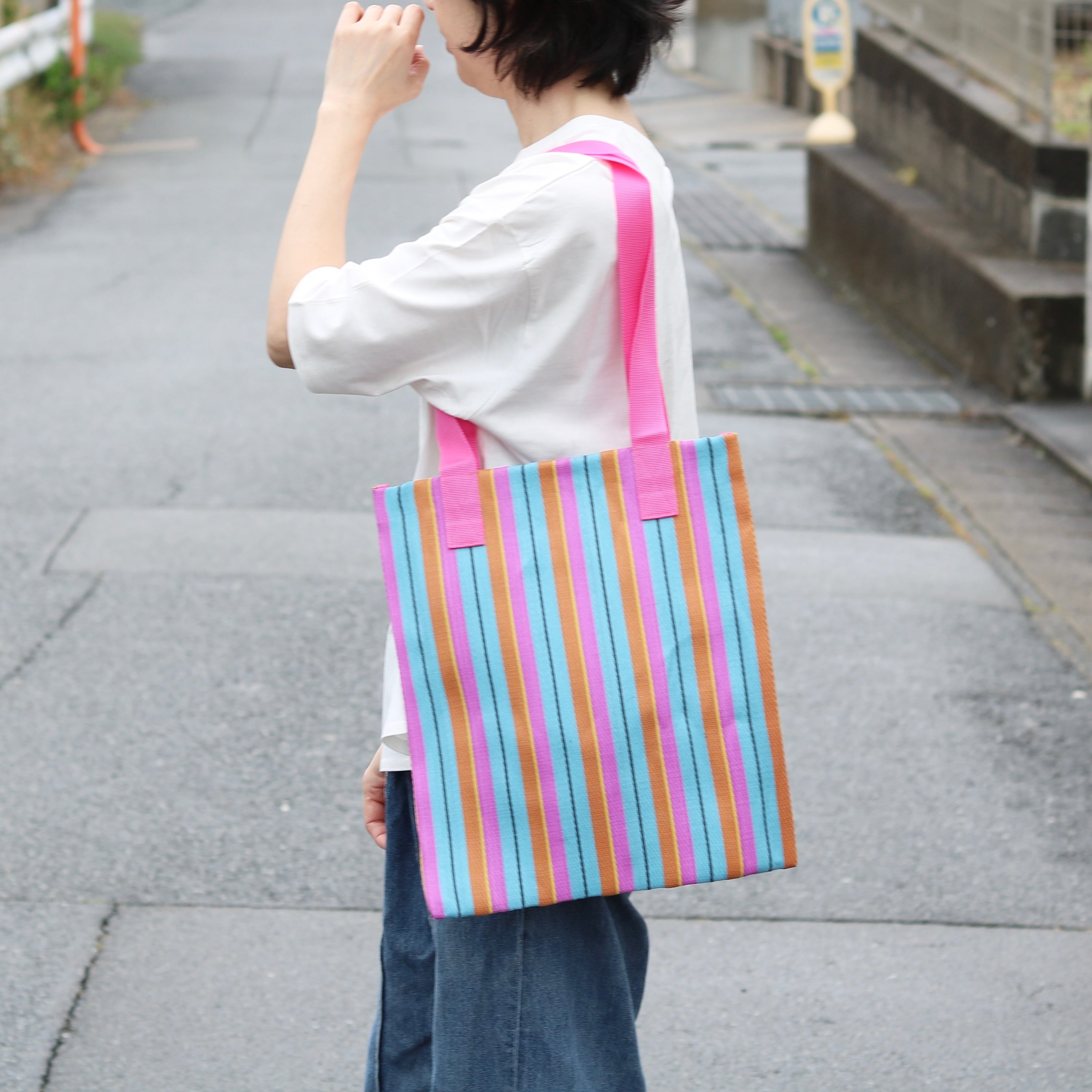 Lila&Fleur ストライプ トートバッグ | Zakka so-la