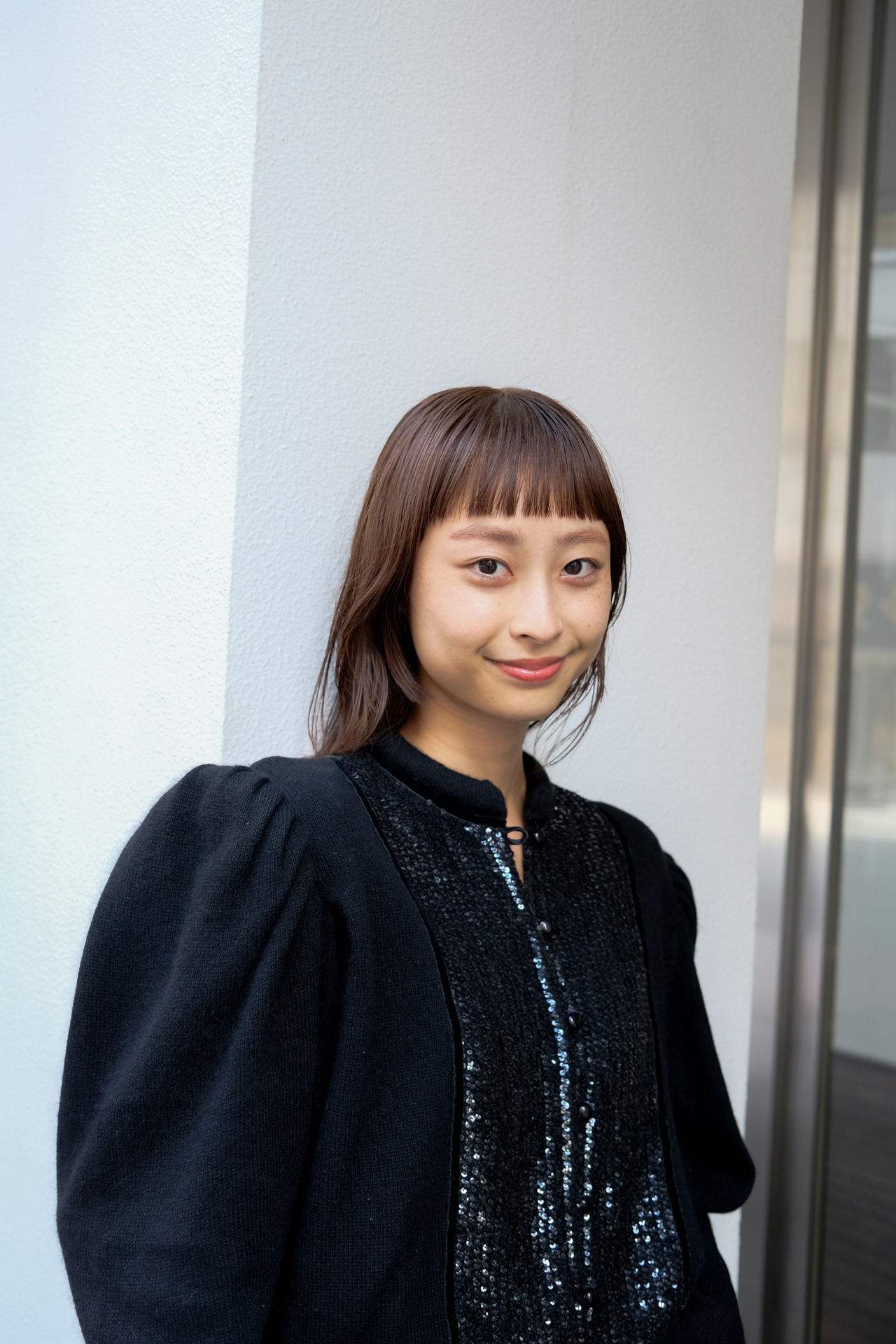 【送料無料】80's Austria puffsleeve sequins cardigan
