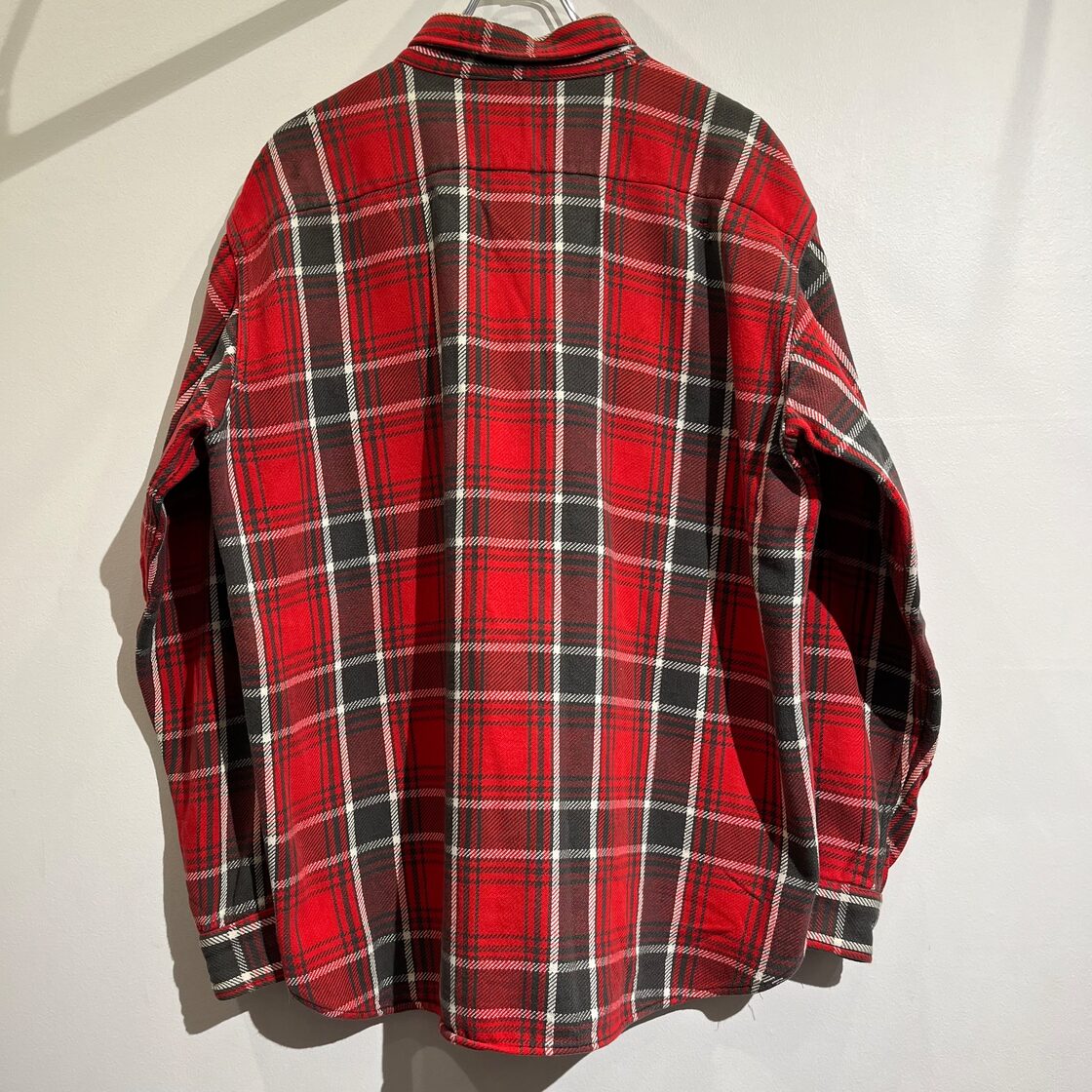 60s SEARS Heavy Flannel Shirt 60年代 シアーズ ヘビネル マチ付き 
