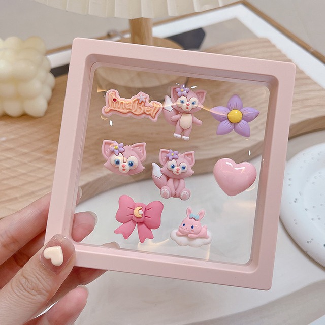 【ギフトケース付き】跡に残らない♡ 激かわ！スマホ・iPad・カーナビ対応 3D立体キャラクター ディスプレイデコシール 女性におすすめ