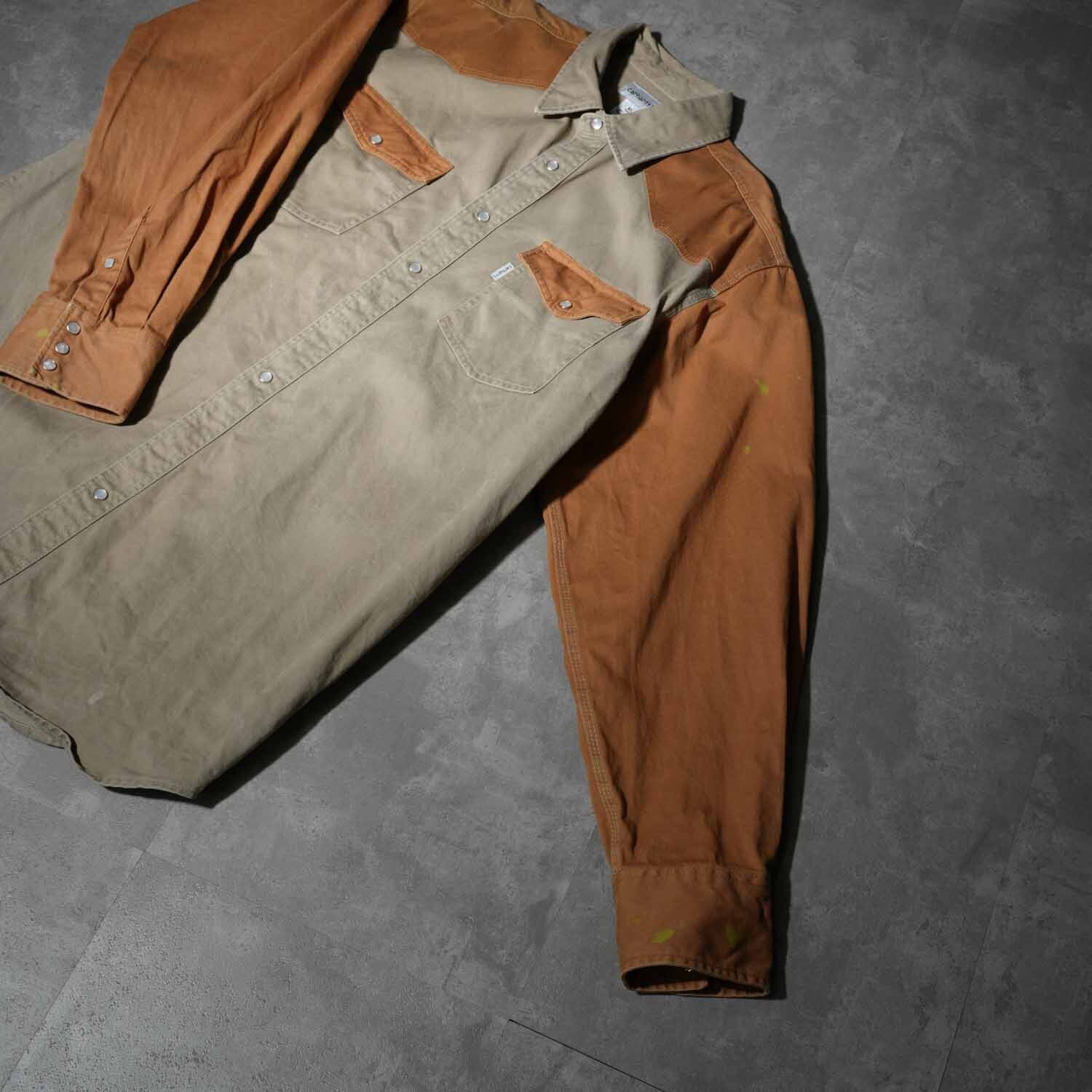 Carhartt】Two-Tone Western Work Shirt / カーハート ウエスタン