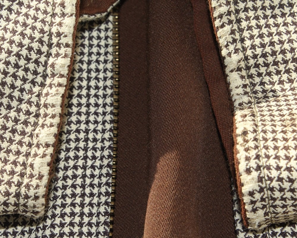 Vintage Rayon Gabardine Reversible Jacket [1950s-] Brown × Hounds