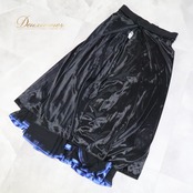 社交ダンス 衣装 Da Vistosa ドニャヴィストーサ スカート レッスンウェア ブラック系 ブルー系 青 黒 レース 光沢感 練習着 スタンダード モダン 練習用 レディース ダンス衣装 ダンス用品 競技ダンス ソシアルダンス ボールルームダンス 上品 気品 エレガント かわいい 大人っぽい パウスカート フレアスカート シフォン風 レーススカート ブルーレース ブラッレース 光る きらきら 華やか 派手すぎない 大人可愛い 競技用 レッスン用 練習用衣装 ダンスコーデ 衣装コーデ 切り替え