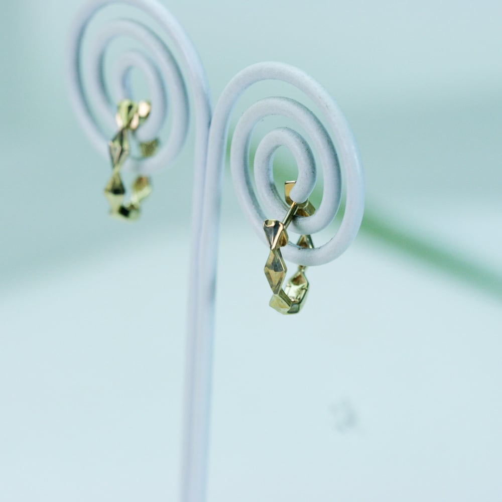 葉っぱデザインピアス K18 フックピアス | Jewelry SIMON