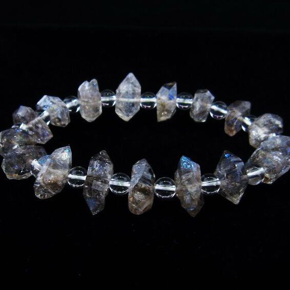 オイルインクォーツ ブレスレット 石油入り水晶 ブレス 一点物 おまかせ便 111-33573