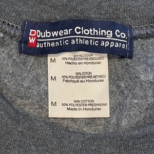 【Dubwear Clothing】ベースボールロゴ風  highland バックプリント スウェット トレーナー US古着