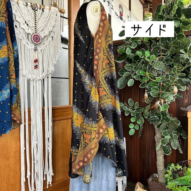 ゆったりペイズリー柄ワンピース