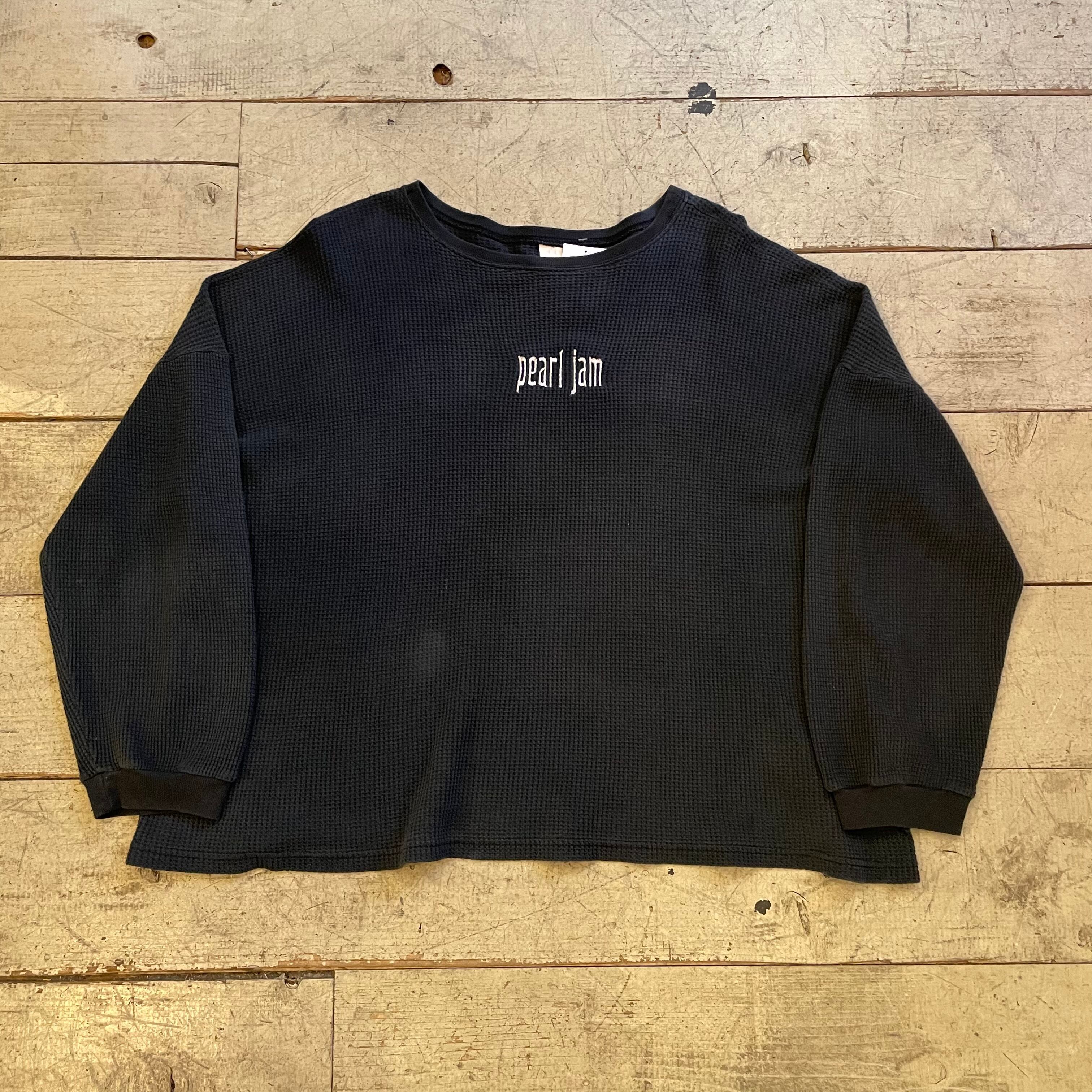 90s pearl jam logo thermal L/S T-shirt | What'z up