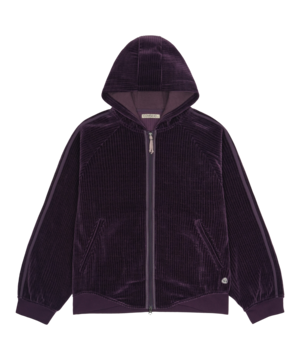 [COYSEIO] VELOUR ZIP-UP HOODIE PURPLE 正規品 韓国ブランド 韓国通販 韓国代行 韓国ファッション コイセイオ 日本 店舗