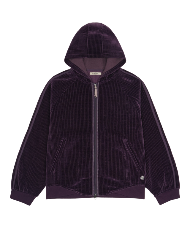 [COYSEIO] VELOUR ZIP-UP HOODIE PURPLE 正規品 韓国ブランド 韓国通販 韓国代行 韓国ファッション コイセイオ 日本 店舗