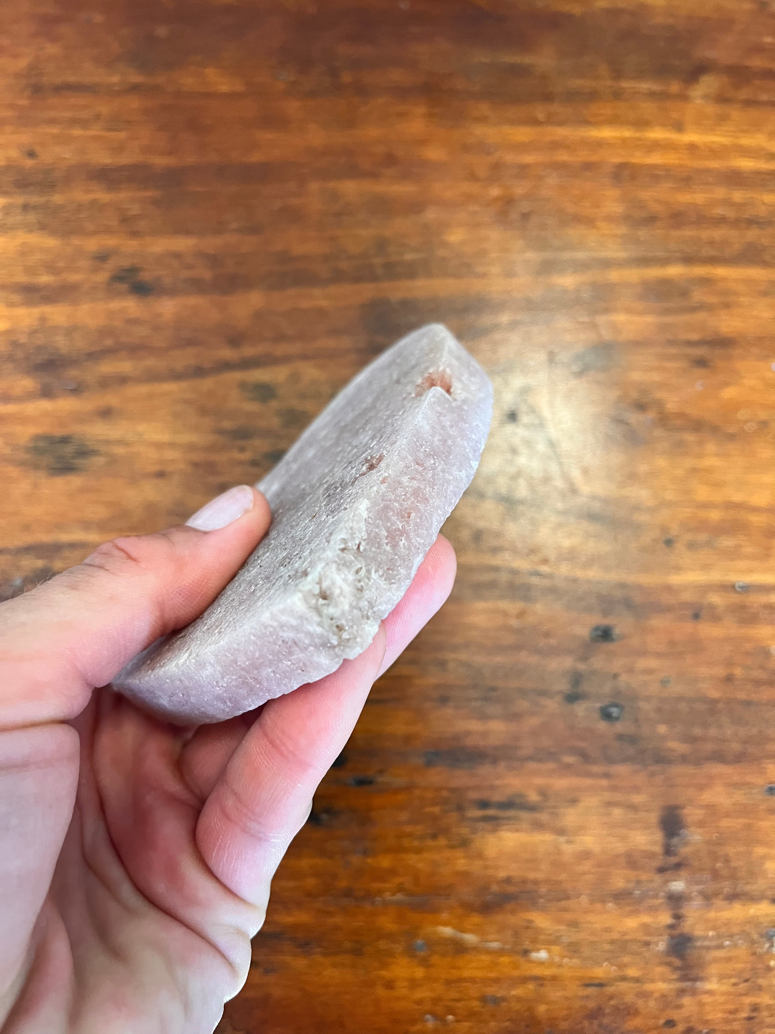 「大きなピンクのアメジストハート 」Big pink amethyst heart