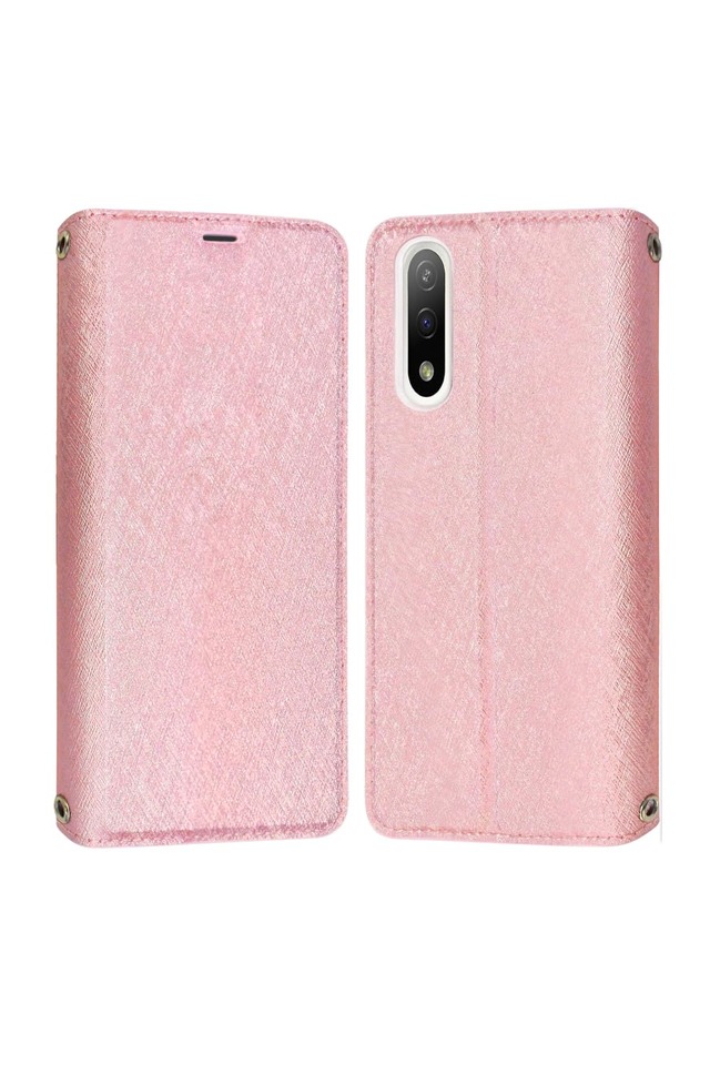 シズカウィル Xperia Ace ii ケース カバー 手帳型 SO-41B スリム ケース ローズピンク 1個入り