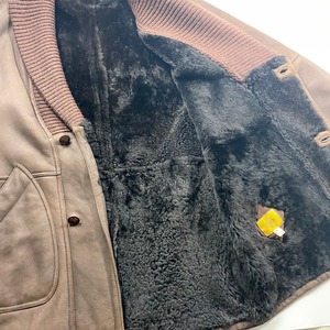 vintage FENDI shawl collar mouton coat