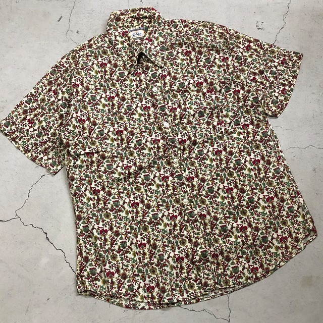 1960s DONLIN 総柄 三点留 S/S SHIRT