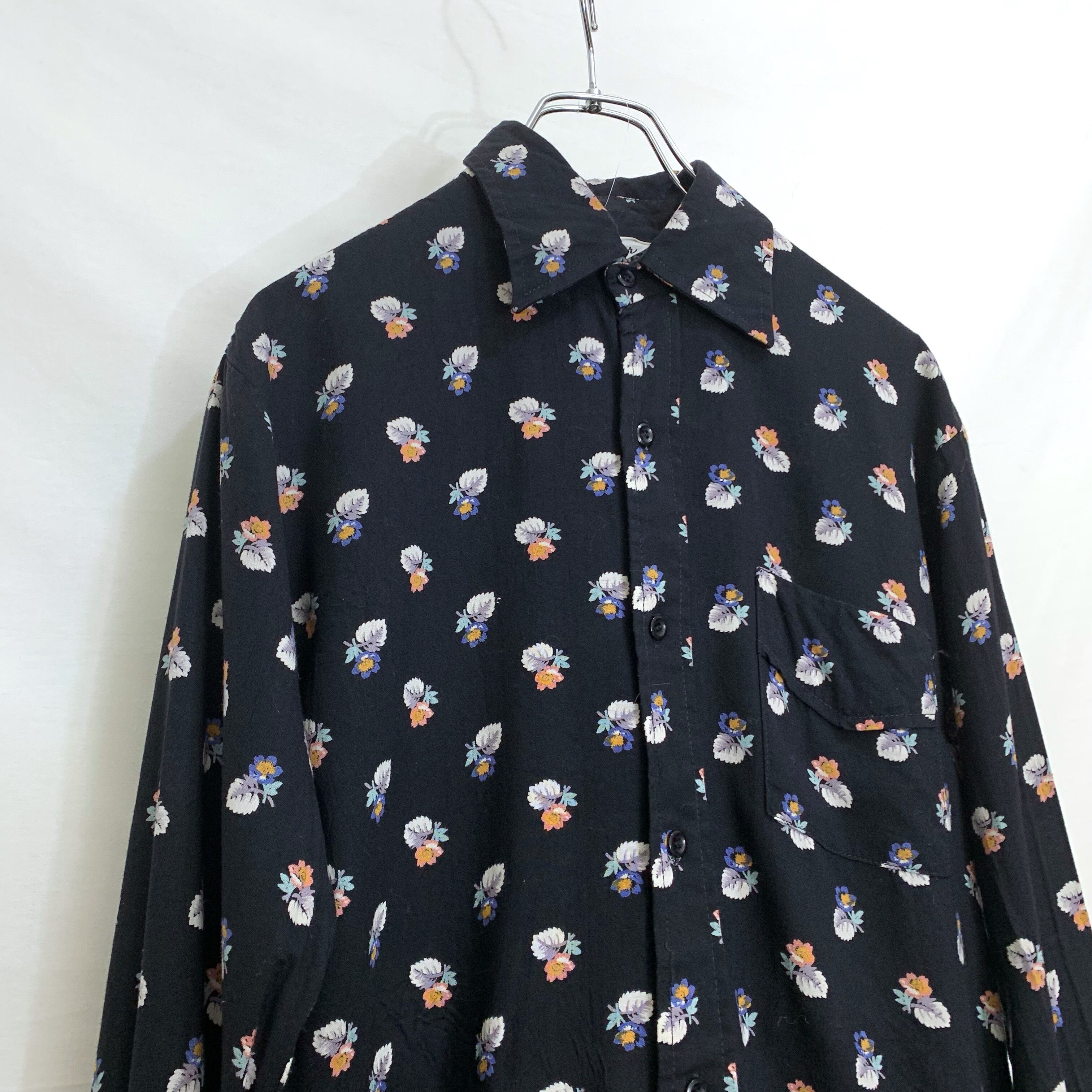 1960s レーヨンシャツ　総柄 1960s レーヨンシャツ 総柄