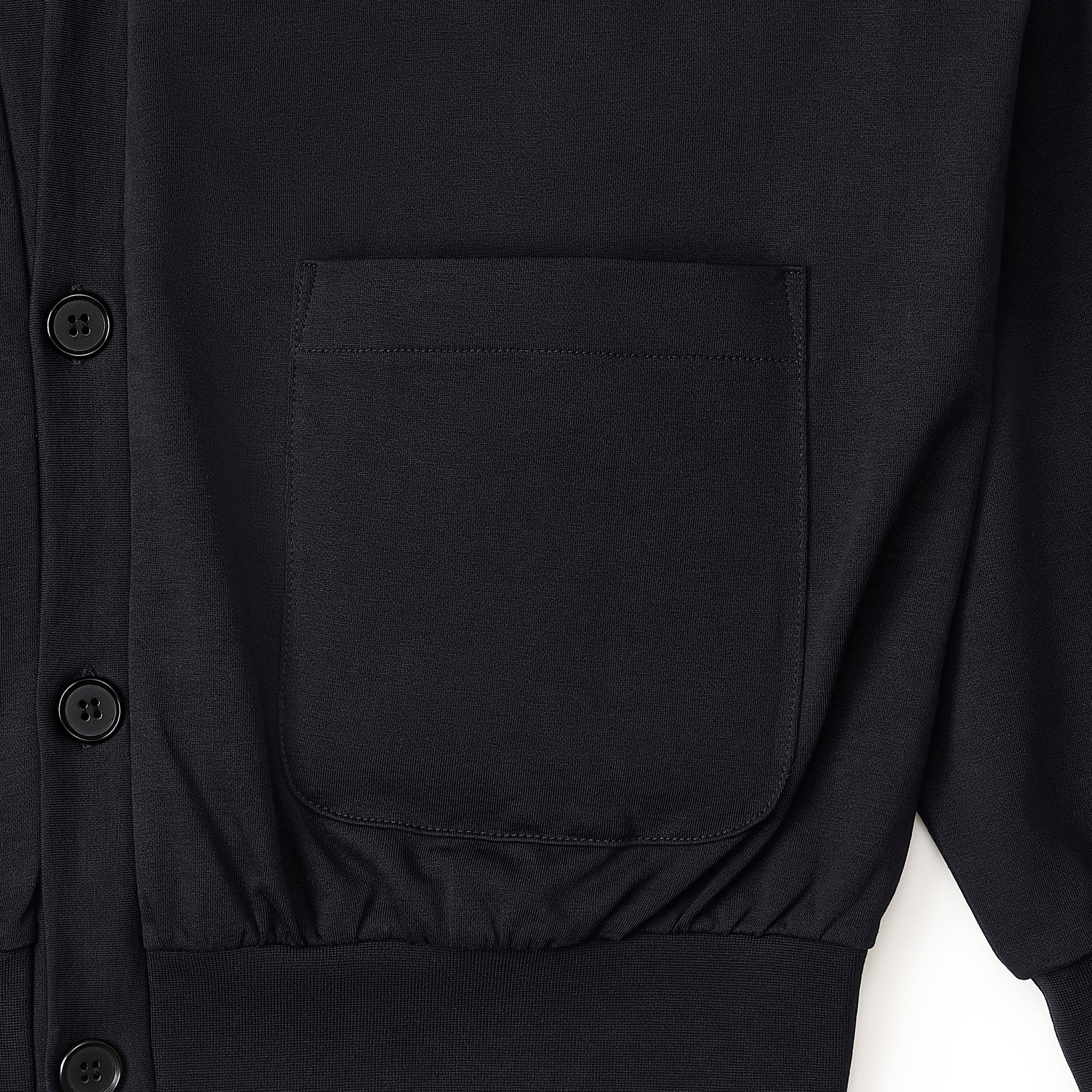 everyone light weight cotton cardigan (BLACK) | everyone