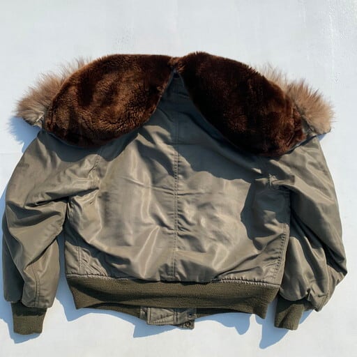 40's 50's U.S.AIR FORCE TYPE N-2 フライトジャケット 初期型 革 REED