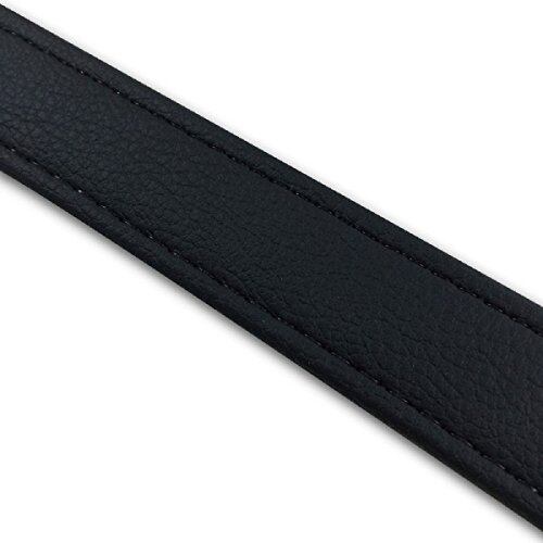【特価処分】GRONDEMENT(グロンドマン) 汎用レザーベルト(タンデムベルト等) 黒 ステッチ:透明 長さ:66cm 幅:2.5cm