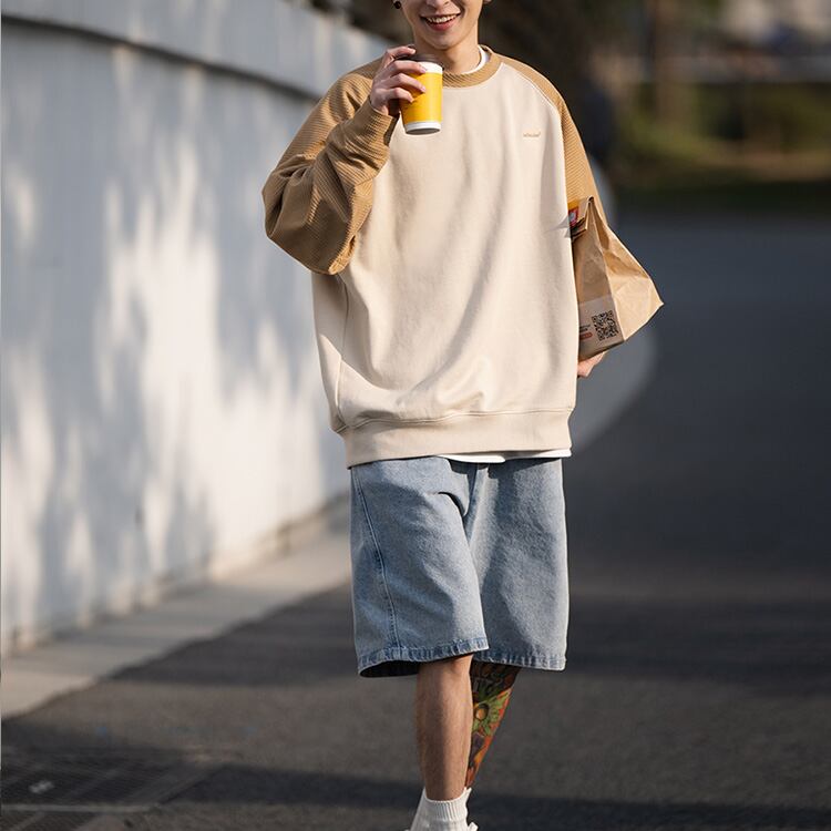 ★CORN KERNEL RAGLAN SLEEVE SWEATSHIRT　　　A0435