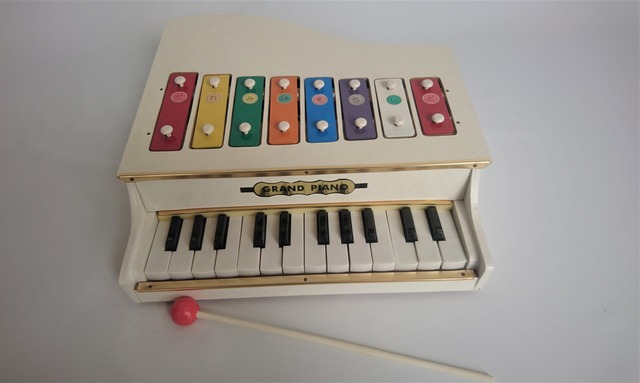 ［vintage］鉄琴＋トイピアノ24鍵盤