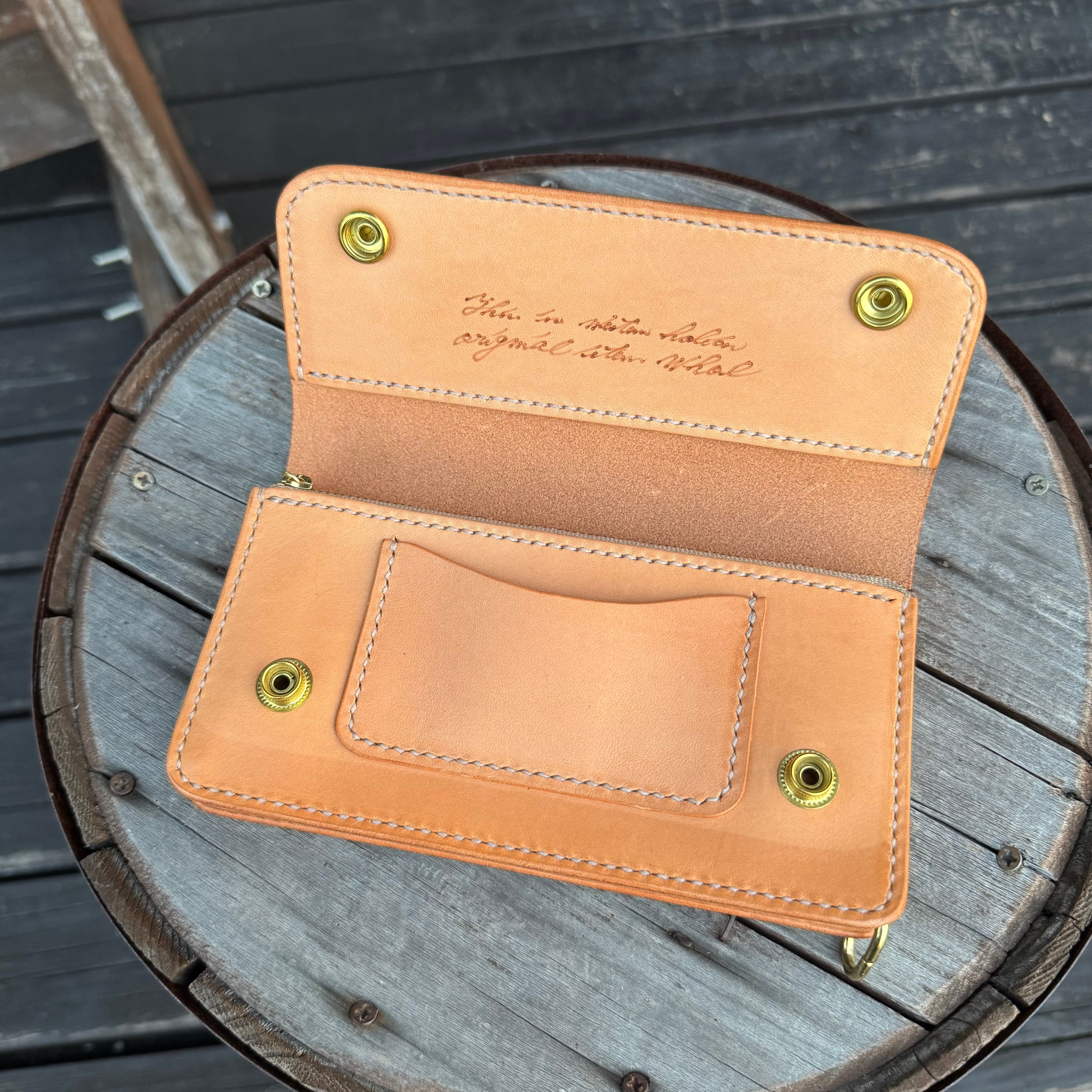 WHOLオリジナル トラッカーズウォレット ハンドメイド 財布 本革