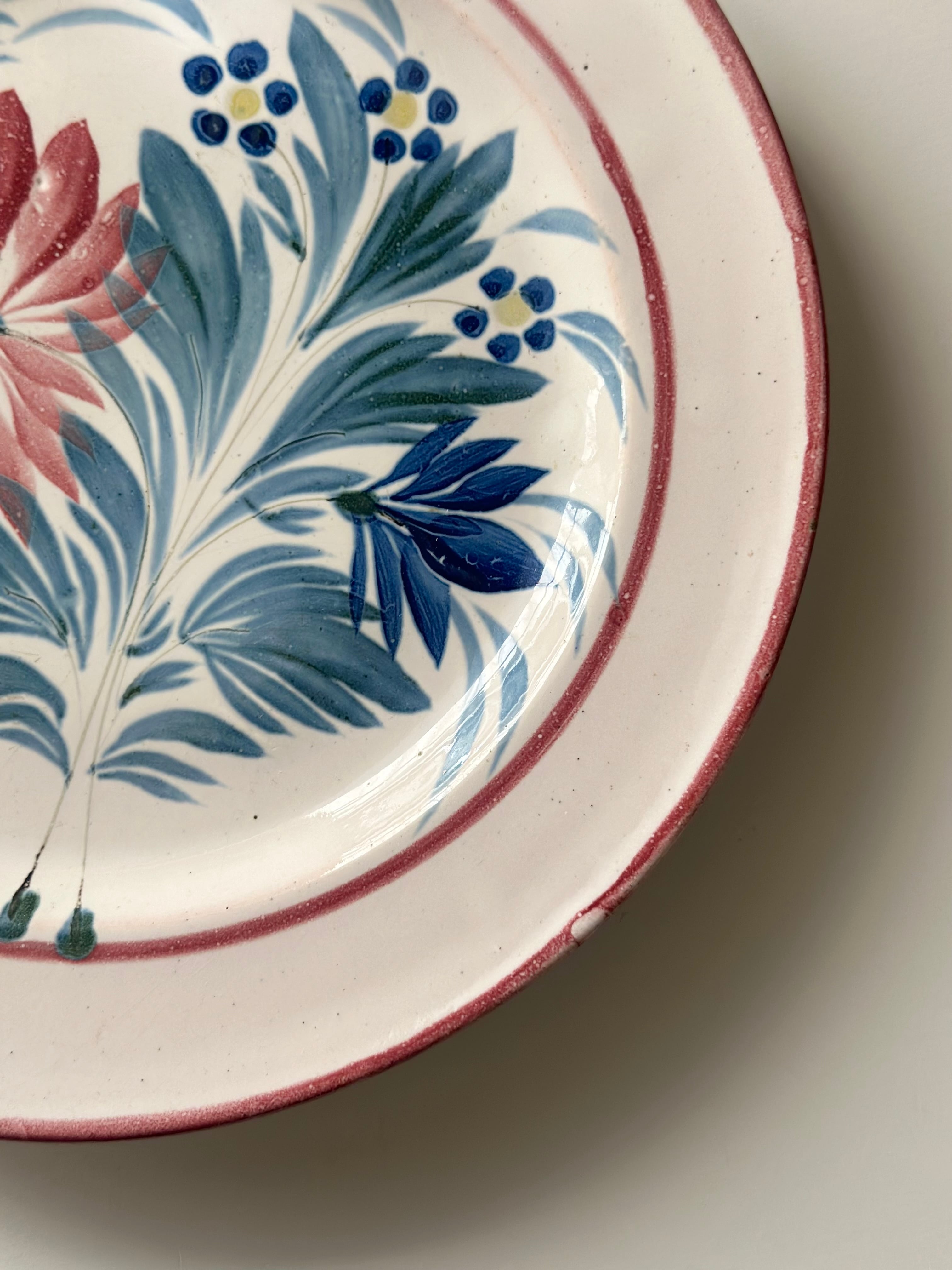 french vintage plate / 花柄のヴィンテージプレート | VIRON antique