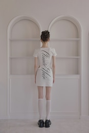 Back logo dress