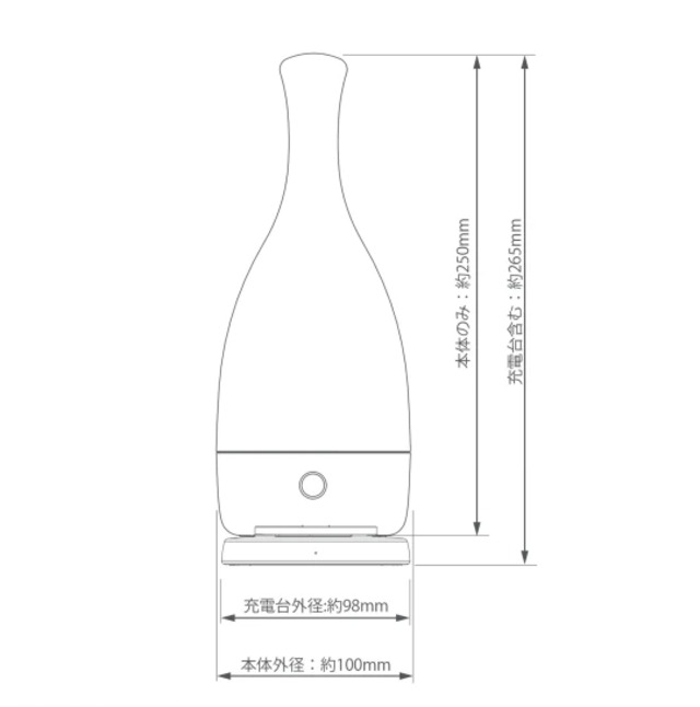 アンビエンテック Ambientec Bottled ボトルド マットシルバー | CAN SHOP