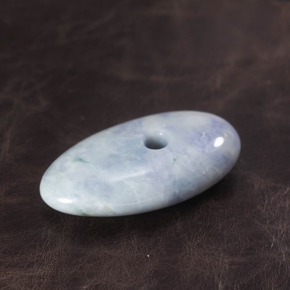 糸魚川翡翠 大珠 青海ラベンダー 55mm Lavender jadeite Taishu