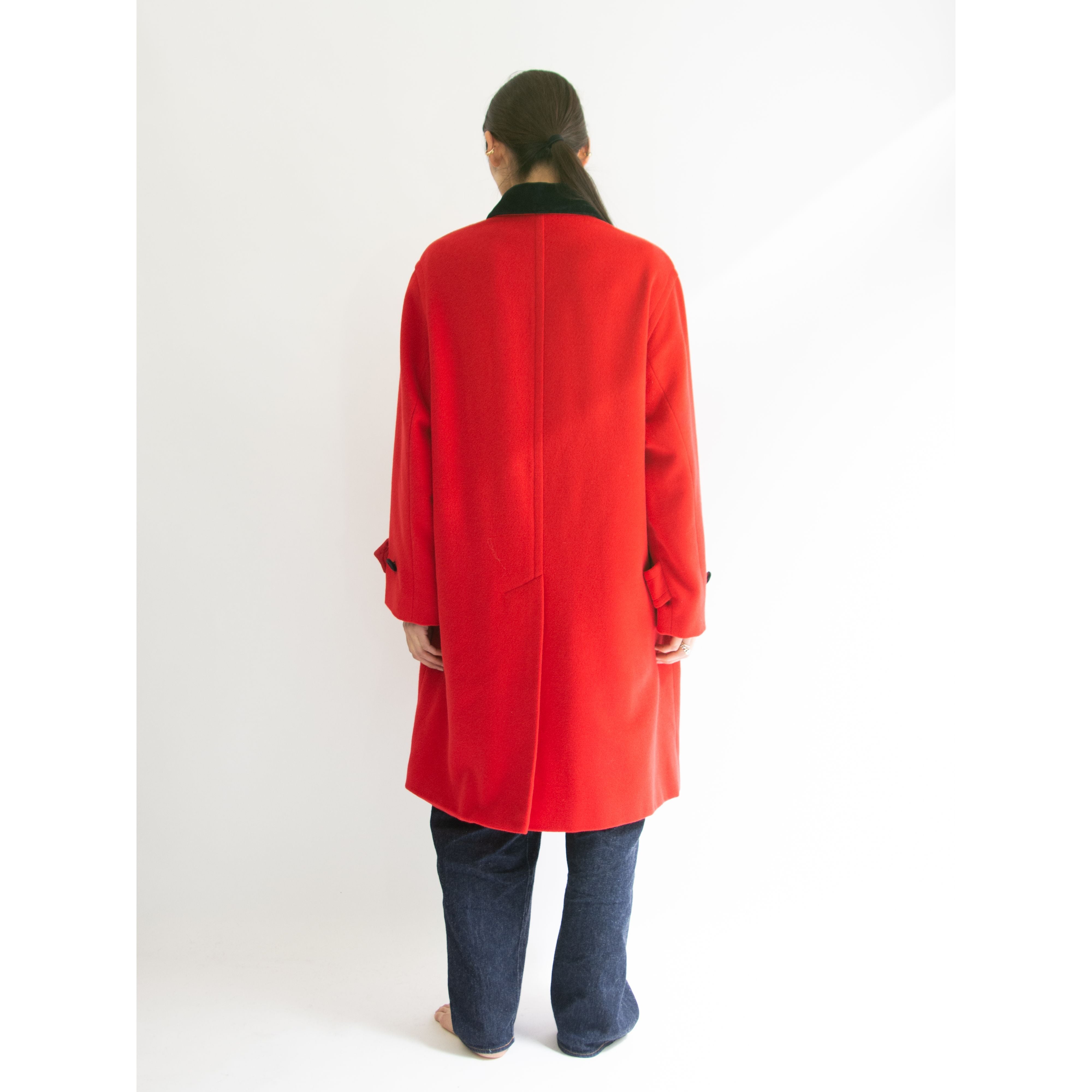 DAKS LONDON】Made in Great Britain Wool-Angora-Cashmere Coat