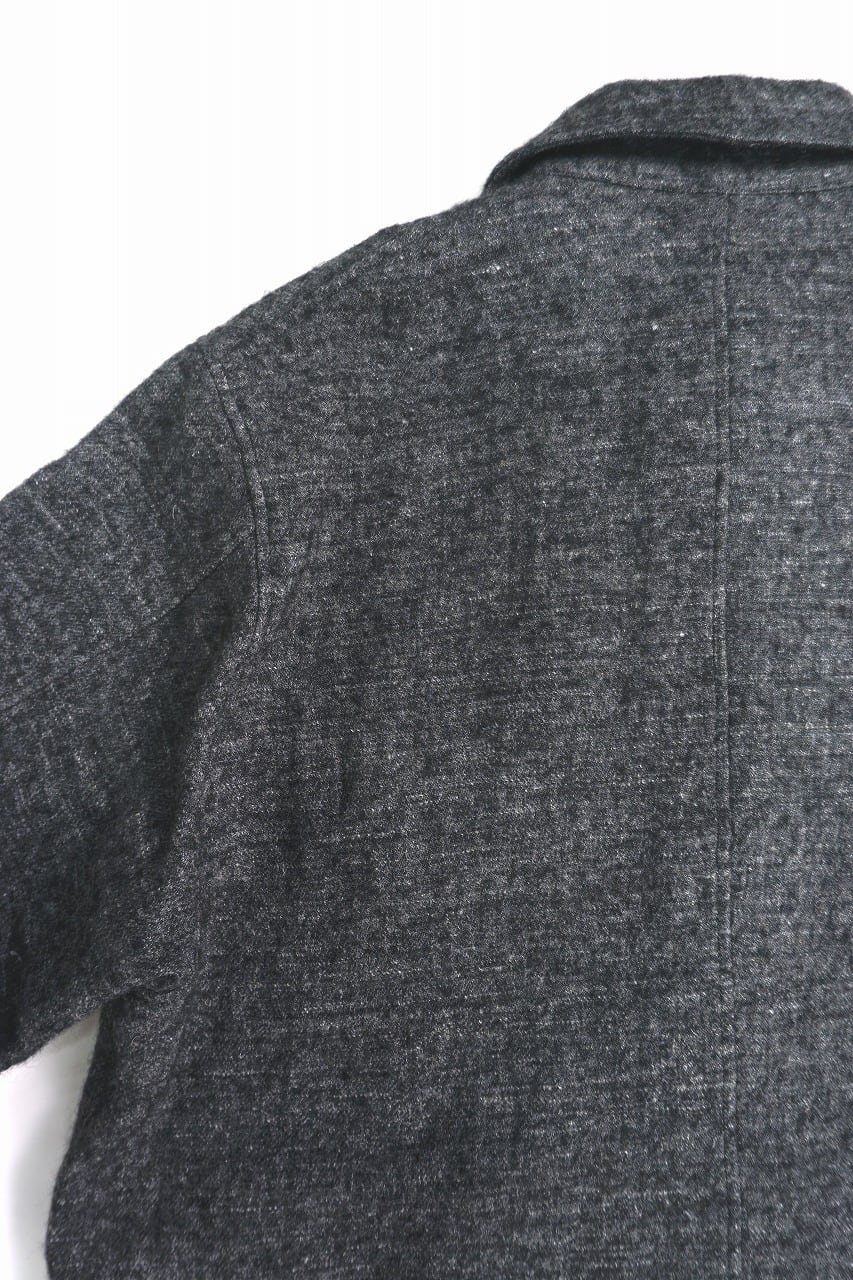 Wool Linen Tweed Shirt Jacket