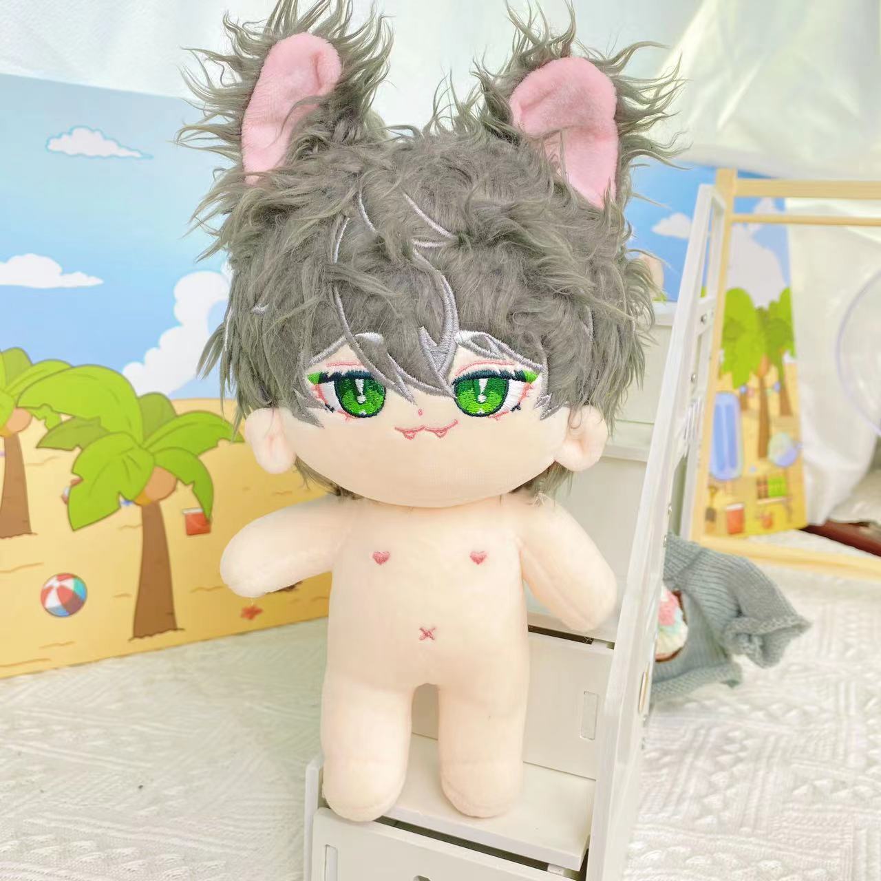 無属性 ぬいぐるみ 20cm 着せ替えぬいぐるみ 獣耳付け男の子 無属性 ぬいぐるみ 20cm 着せ替えぬいぐるみ 獣耳付け男の子
