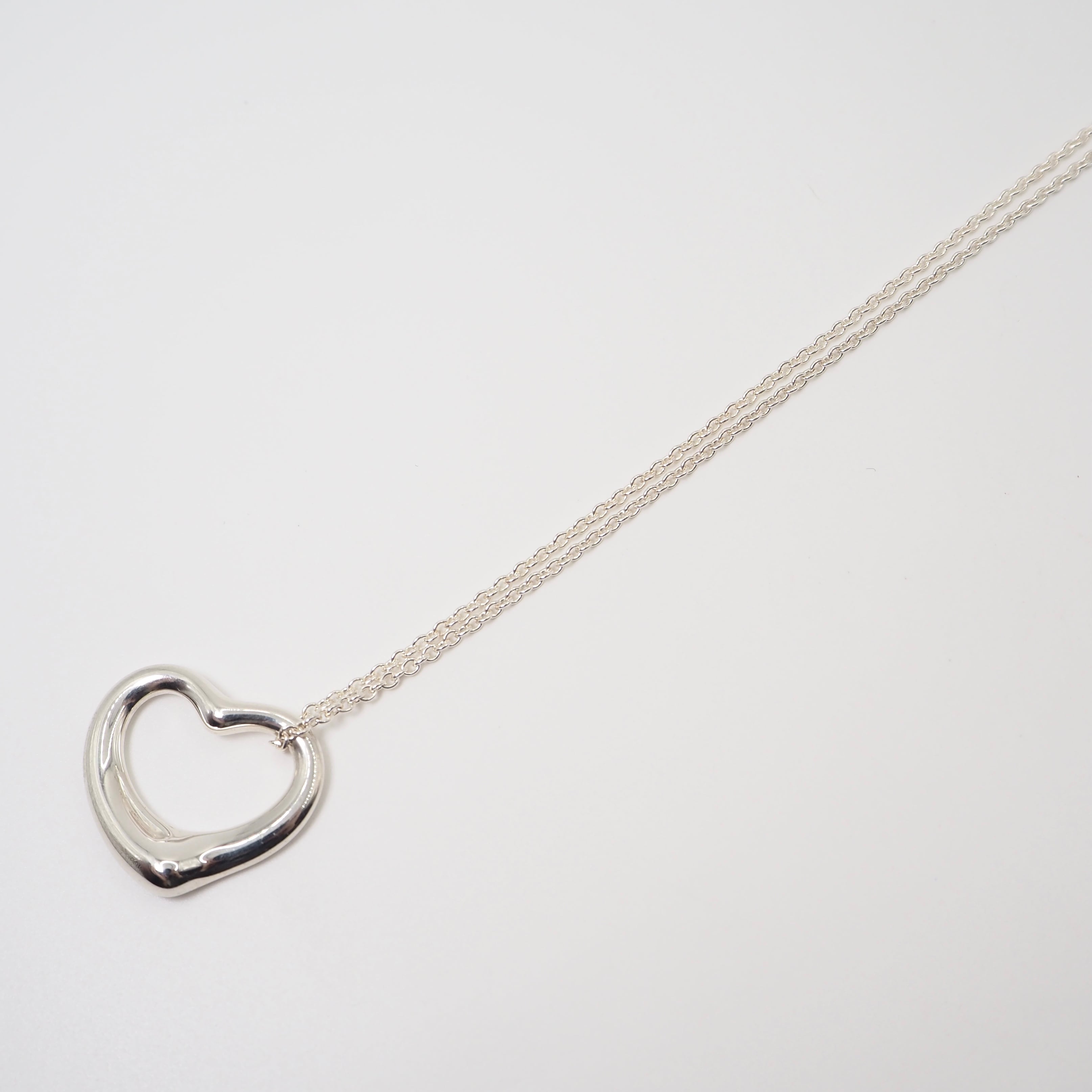 Tiffany&Co. オープンハートネックレス シルバー925 ティファニー