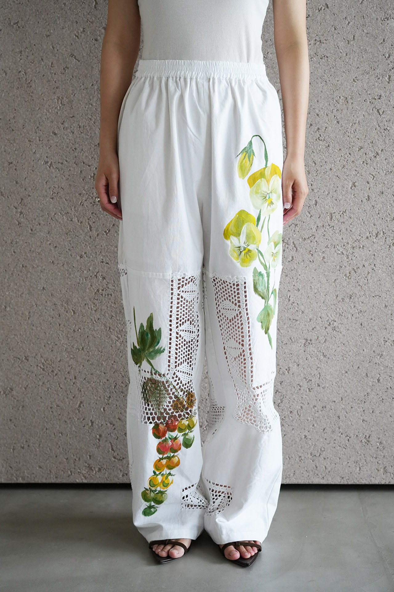 vintage lace pants tomato yellowpansy